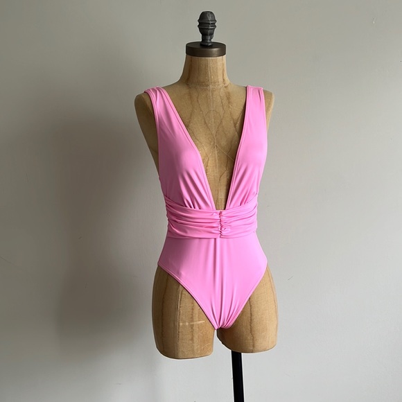 ASOS Barbie Pink One-Piece - Picture 1 of 7